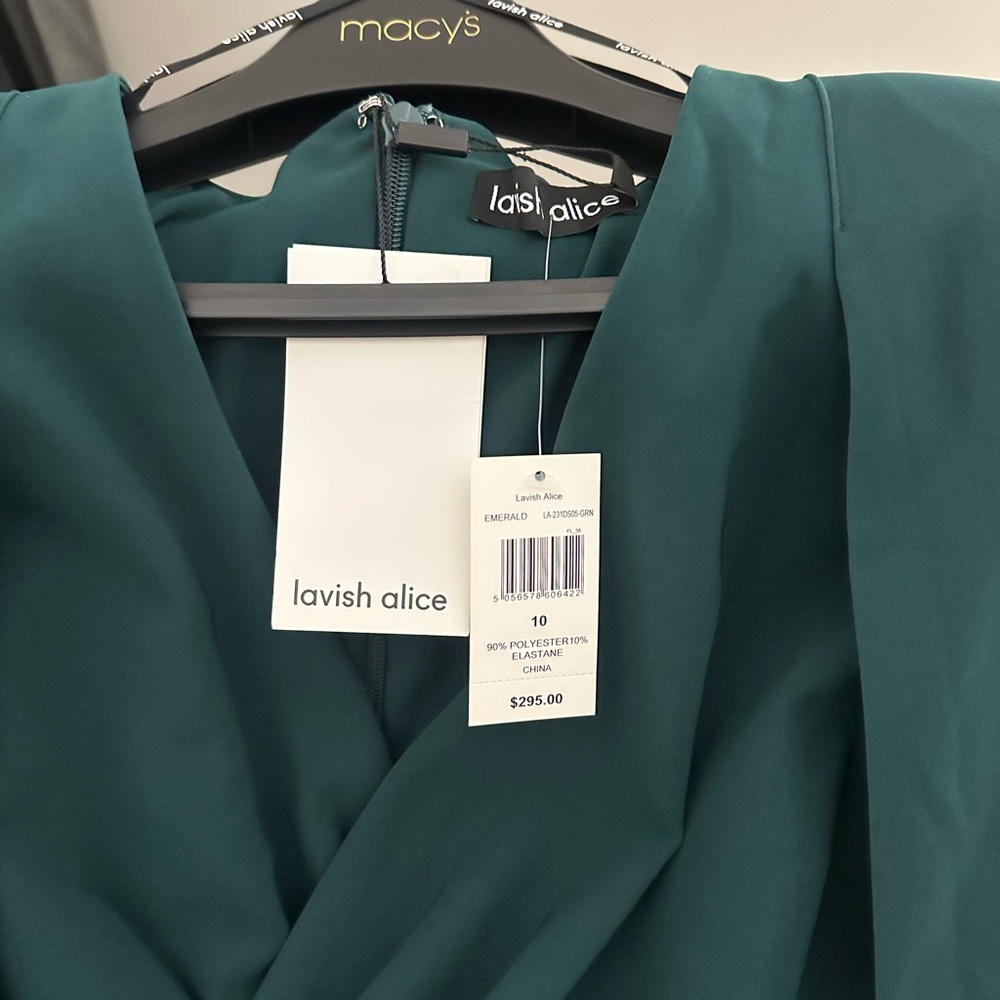 Lavish Alice Teal Wrap Dress